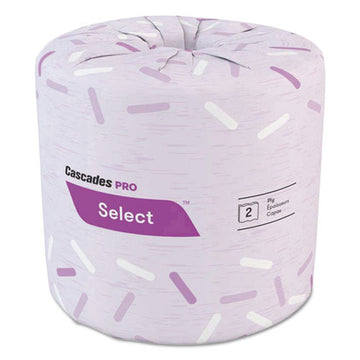 Cascades PRO Select Standard Bath Tissue, 2-ply, White, 4.25 X 3.25, 500 Sheets-roll, 96 Rolls-carton freeshipping - TVN Wholesale